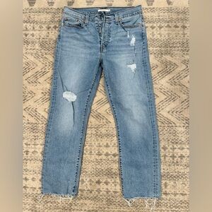 Levi’s Wedgie Straight Leg Button Fly Denim